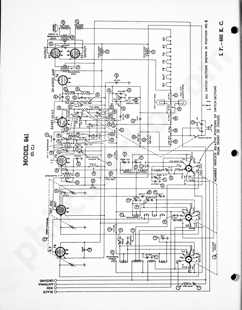 philco Model 641 电路原理图.pdf_第1页