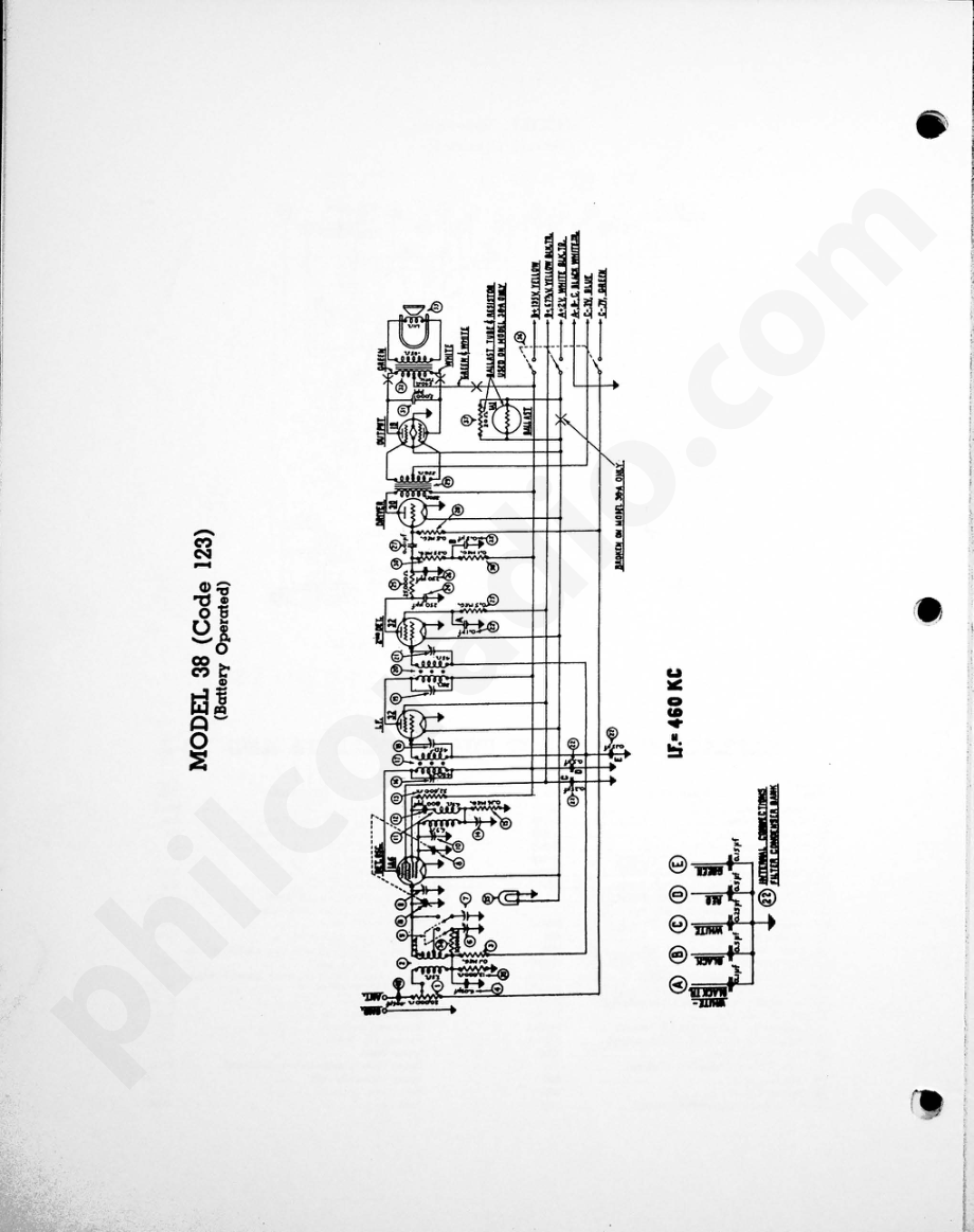 philco Model 38 (123) (Battery Operated) 电路原理图.pdf_第1页