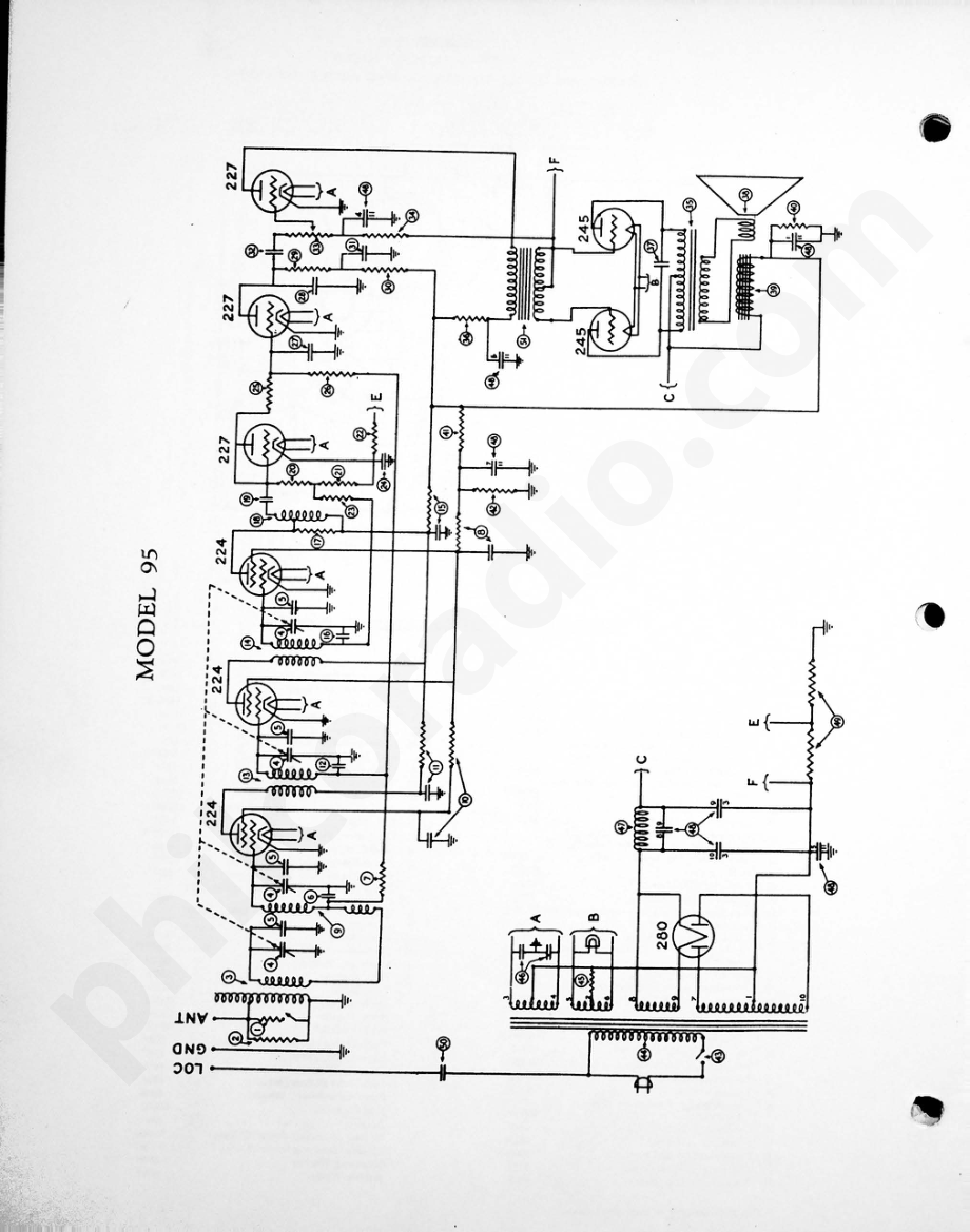 philco Model 95 电路原理图.pdf_第1页