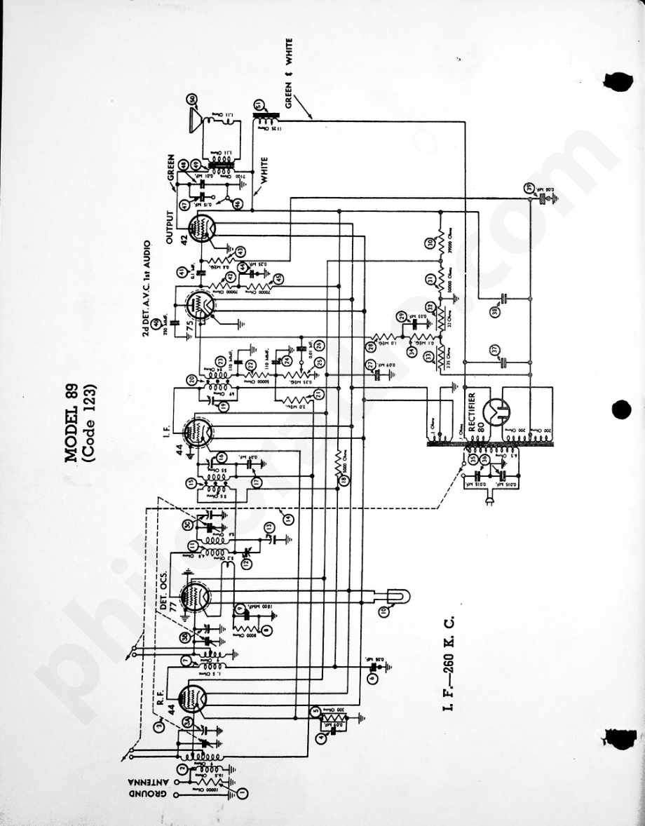 philco Model 89 (123) 电路原理图.pdf_第1页