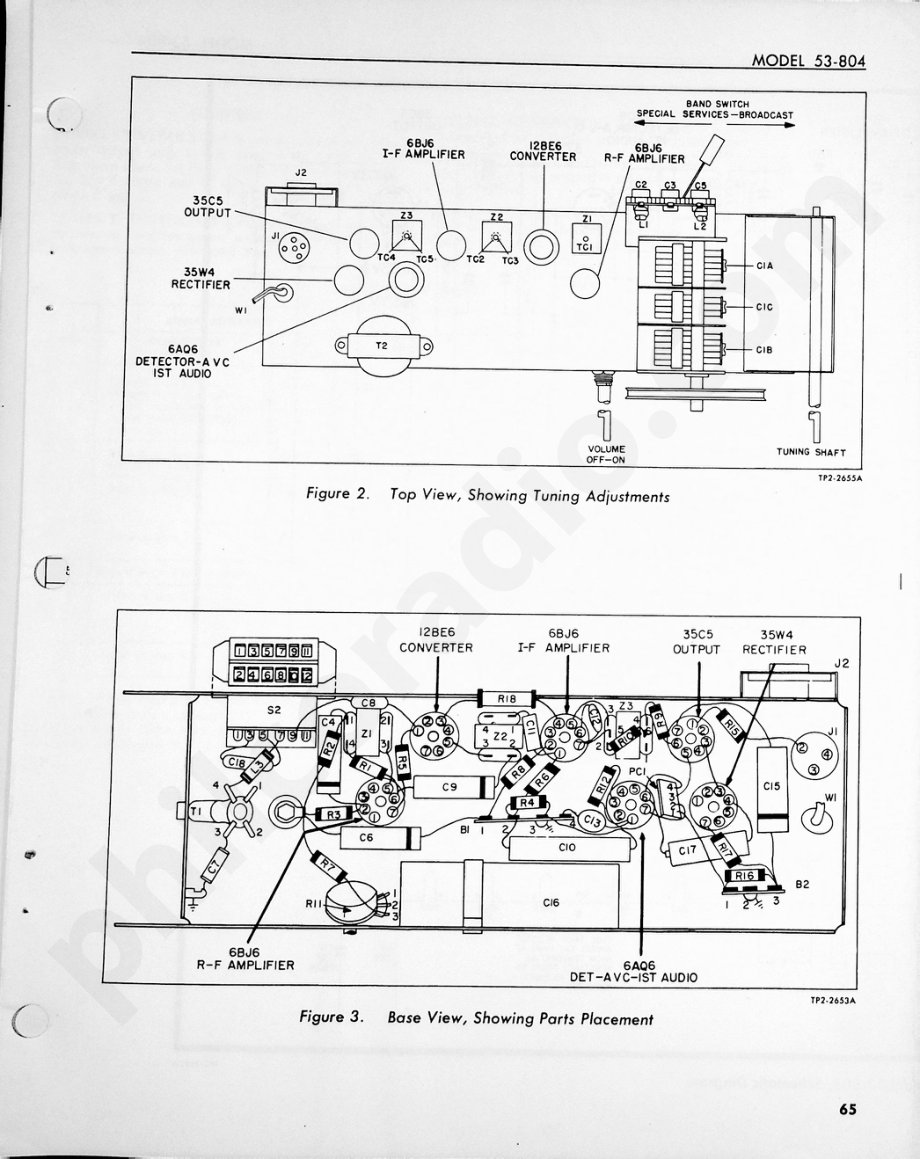 Philco Radio-Clock Model 53-804维修电路原理图.pdf_第3页