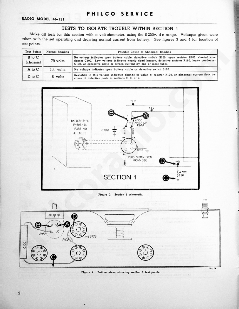 philco Model 46-131维修电路原理图.pdf_第2页