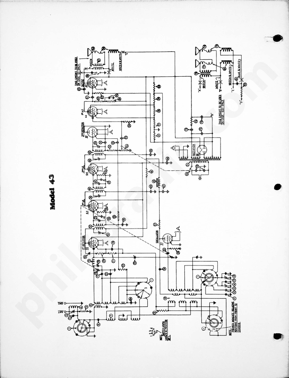 philco Model 43 电路原理图.pdf_第1页