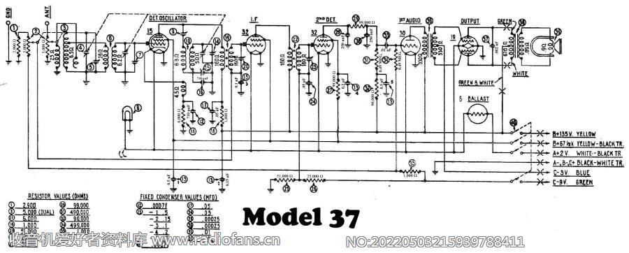 philco Model 37 电路原理图.jpg