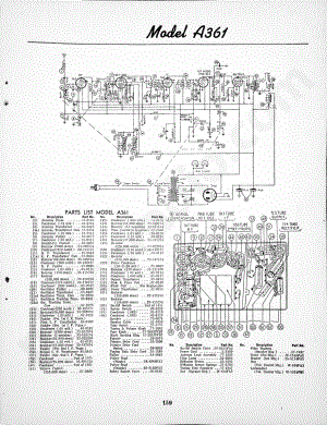 philco Model A361 维修电路原理图.pdf