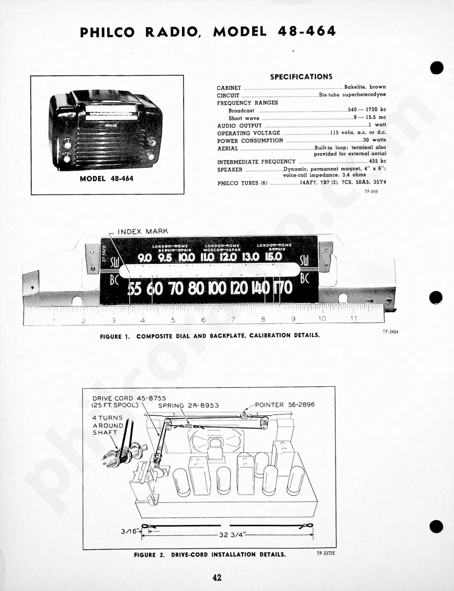 Philco-Tropic Radio Model 48-805维修电路原理图.pdf_第1页