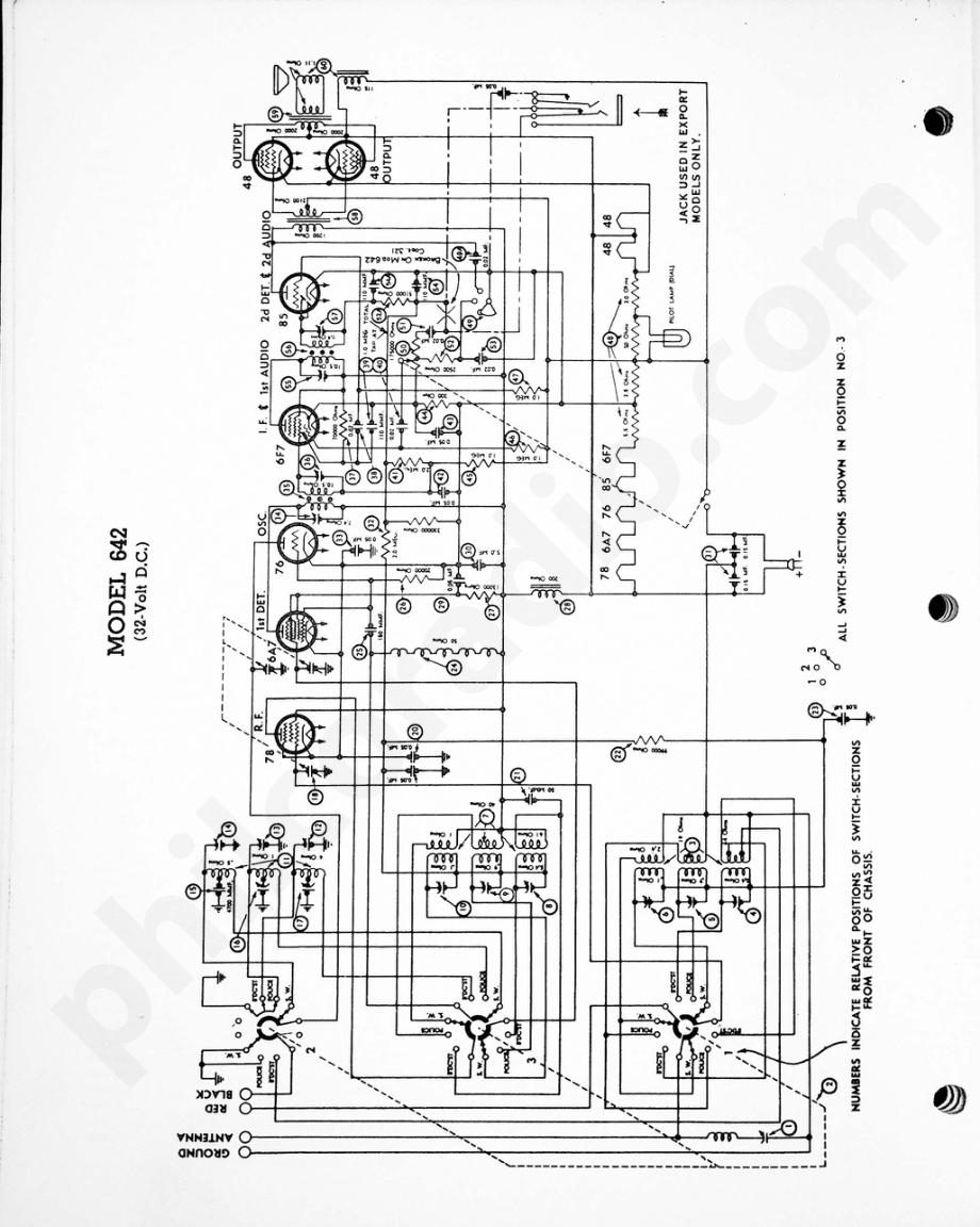 philco Model 642 电路原理图.pdf_第1页