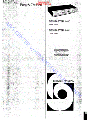 BO-Beomaster4401_type2416-sm维修电路原理图.pdf