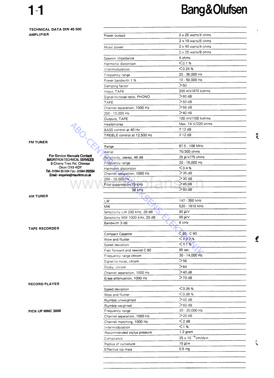 BO-Beocenter2800_type2630-sm维修电路原理图.pdf_第3页