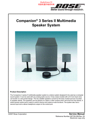 Bose-Companion3S2-mss-sm维修电路原理图.pdf