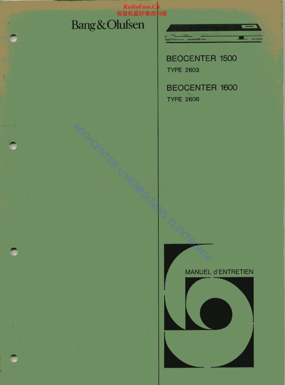 BO-Beocenter1600_type2606维修电路原理图.pdf_第1页
