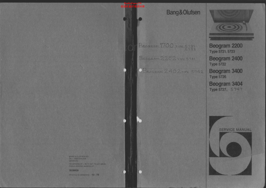 BO-Beogram1700-type-573x-sm维修电路原理图.pdf_第1页