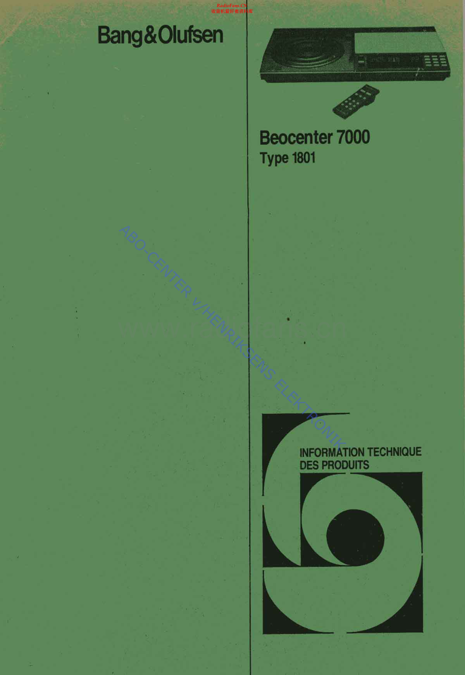 BO-Beocenter7000_type1801-sch维修电路原理图.pdf_第1页
