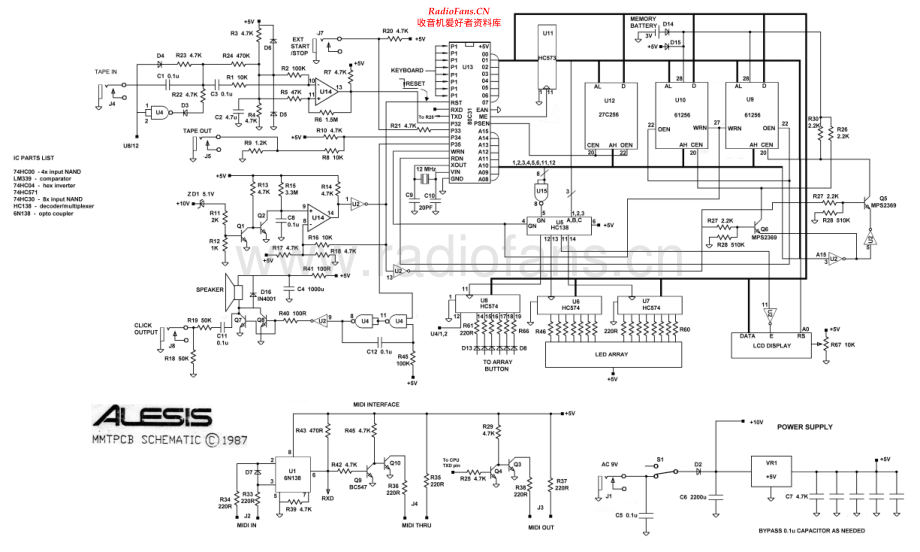 Alesis-MMT8_rev2-midi-sch维修电路原理图.pdf_第1页