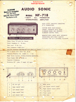 AudioSonic-NF718-int-sch维修电路原理图.pdf