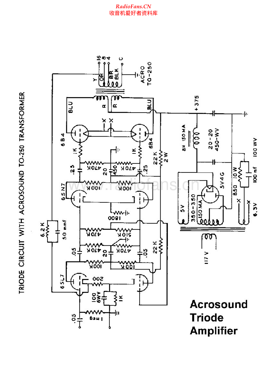 AcroSound-TriodeAmplifier-pwr-sch维修电路原理图.pdf_第1页