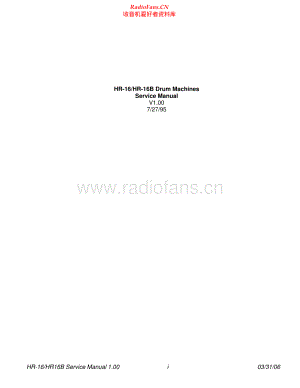 Alesis-HR16-dm-sm维修电路原理图.pdf