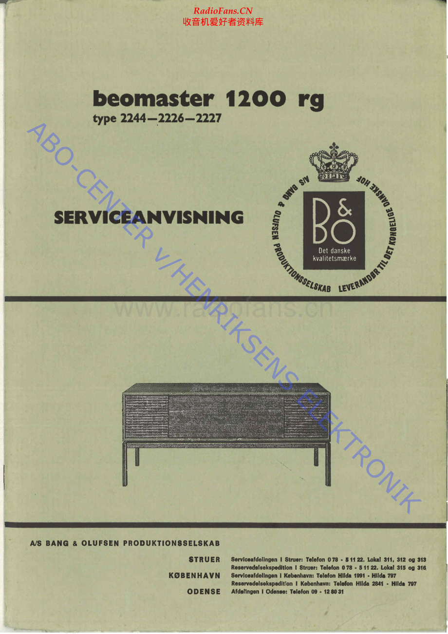 BO-Beomaster1200_type222x-sm维修电路原理图.pdf_第1页