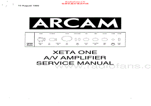 Arcam-XetaOne-avr-sm(1)维修电路原理图.pdf
