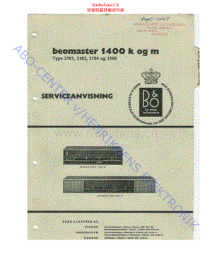 BO-Beomaster1400_type210x-sm维修电路原理图.pdf