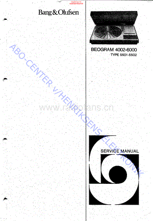 BO-Beogram4002_type550x-sm维修电路原理图.pdf