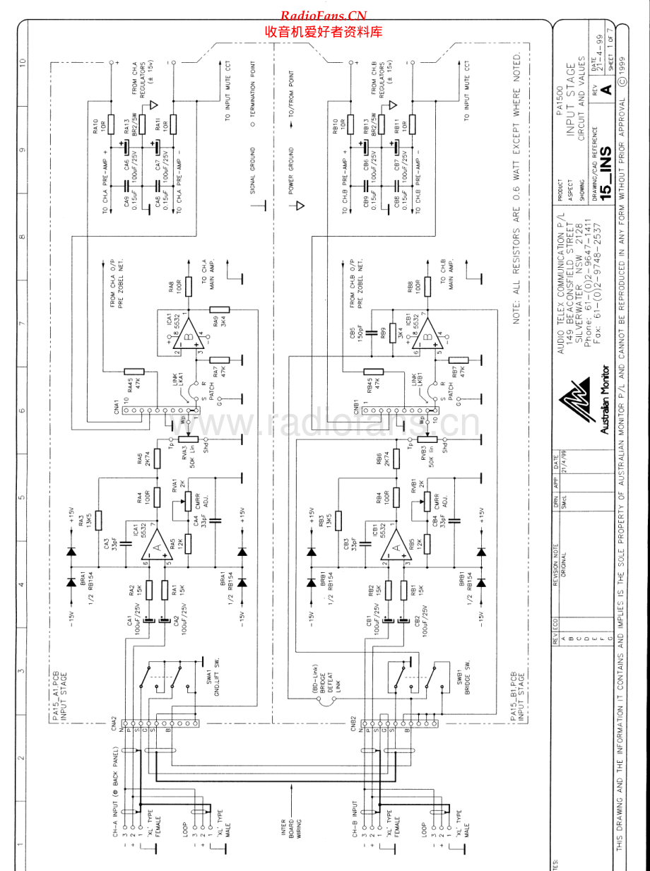 AustralianMonitor-PA1500-pwr-sch维修电路原理图.pdf_第1页