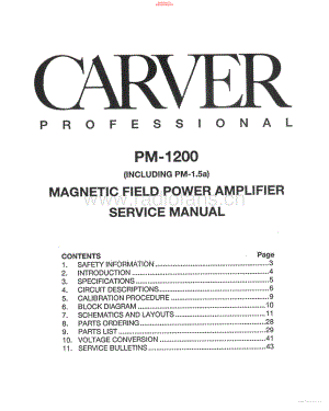 Carver-PM15A-pwr-sm维修电路原理图.pdf