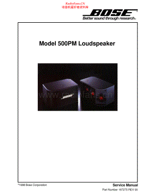 Bose-500PM-spk-sm维修电路原理图.pdf