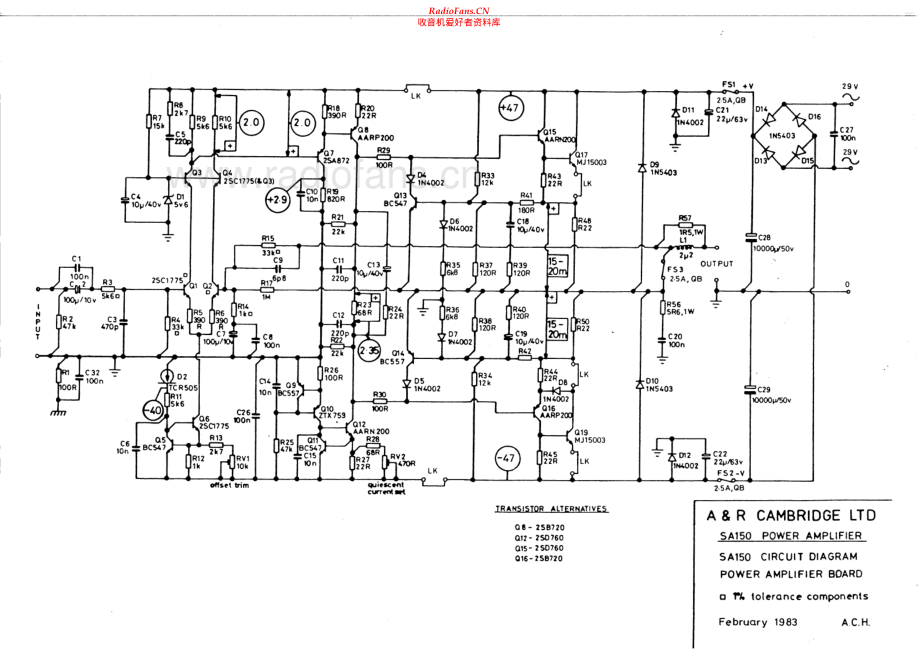 Arcam-SA150-pwr-sch维修电路原理图.pdf_第1页