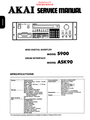 Akai-S900-mds-sm维修电路原理图.pdf