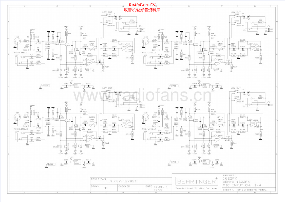 Behringer-Xenys1622FX-mix-sch维修电路原理图.pdf_第1页