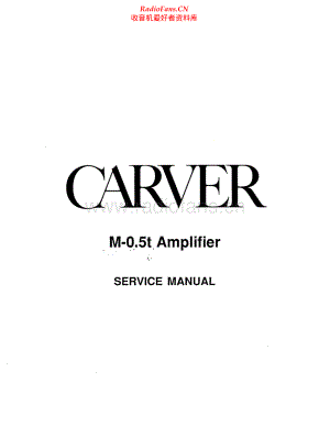 Carver-M0_5T-pwr-sm维修电路原理图.pdf