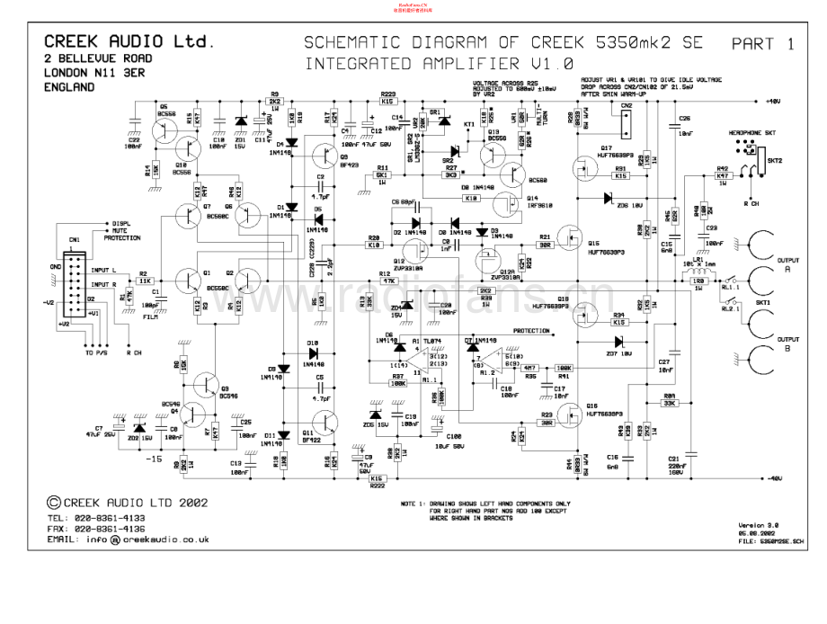 Creek-5350_MK2v1-int-sch维修电路原理图.pdf_第1页