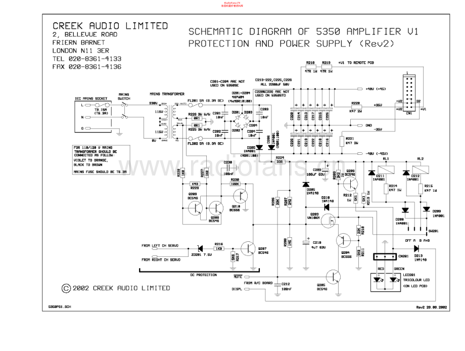 Creek-5350_MK2v1-int-sch维修电路原理图.pdf_第2页