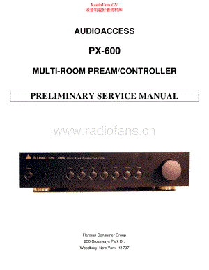 Audioaccess-PX600-pre-sm维修电路原理图.pdf