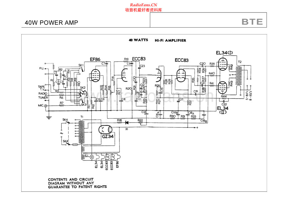 BTE-40W-int-sch维修电路原理图.pdf_第1页