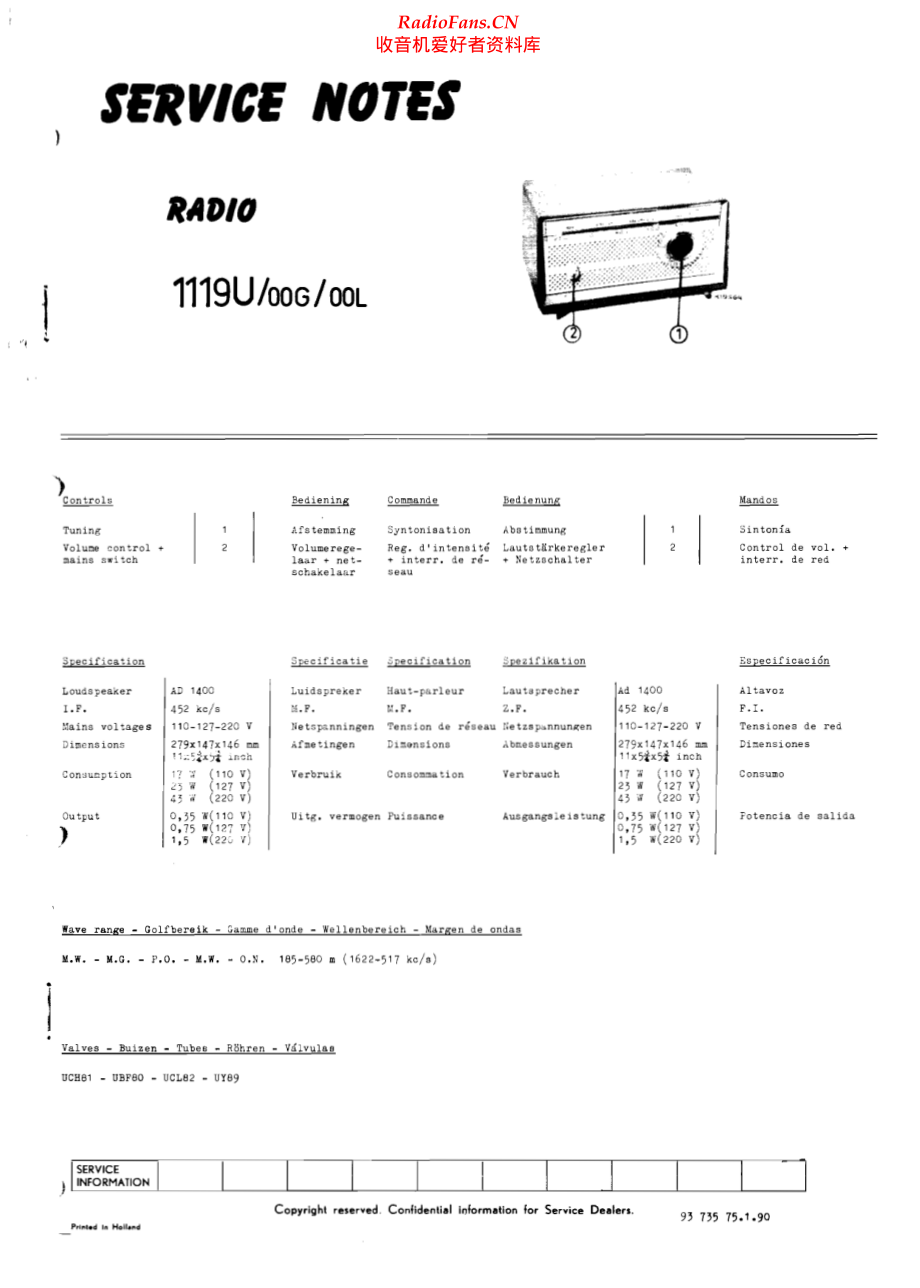 Aristona-1119U-rec-sm维修电路原理图.pdf_第1页