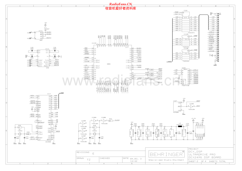 Behringer-DCX2496-DSP-REVE维修电路原理图.pdf_第2页