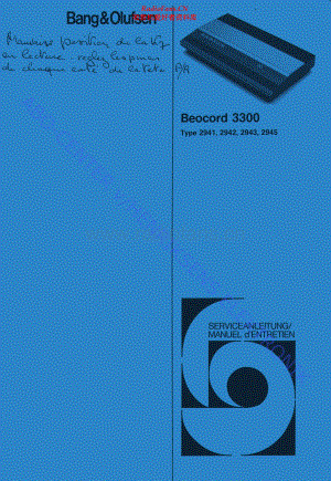 BO-Beocord3300_type294x-sch维修电路原理图.pdf