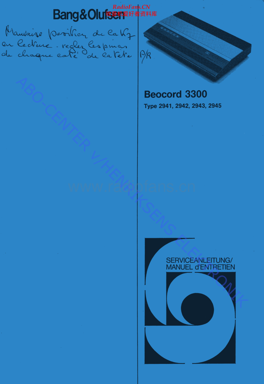 BO-Beocord3300_type294x-sch维修电路原理图.pdf_第1页