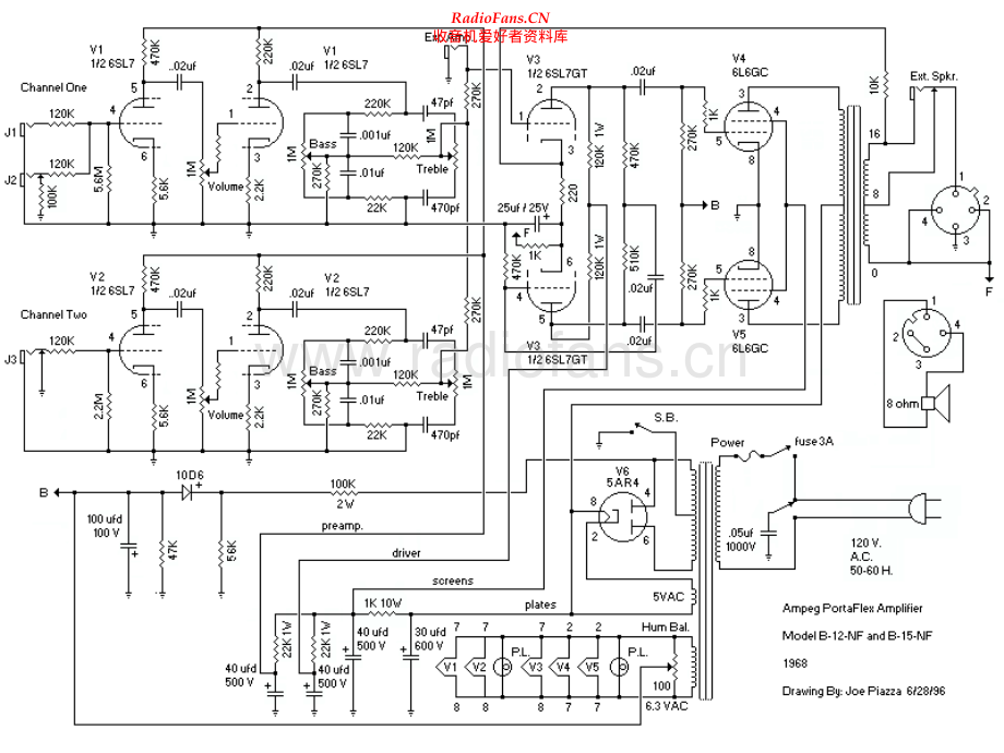 Ampeg-B15NF-pwr-sch维修电路原理图.pdf_第1页
