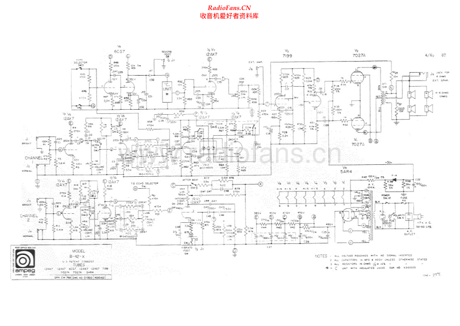 Ampeg-B42X-pwr-sch维修电路原理图.pdf_第1页