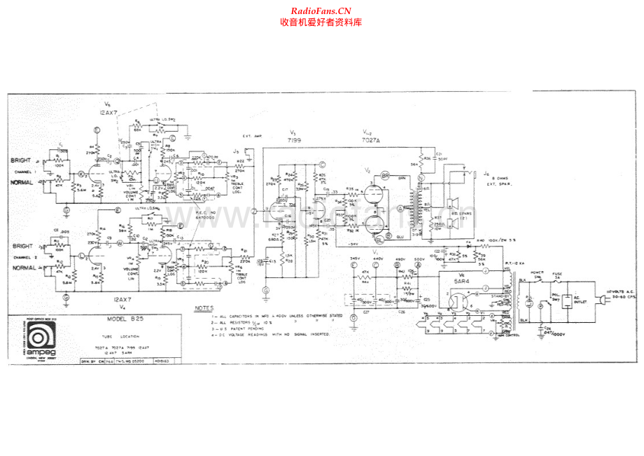 Ampeg-B25-pwr-sch维修电路原理图.pdf_第1页