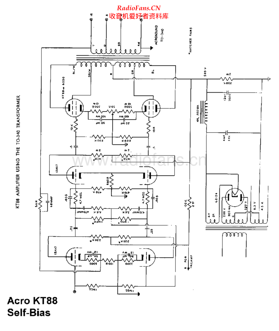AcroSound-KT88-pwr-sch维修电路原理图.pdf_第1页