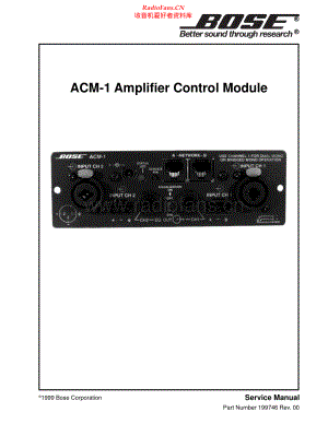 Bose-ACM1-acm-sm维修电路原理图.pdf