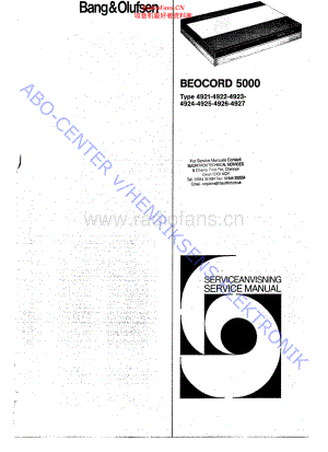 BO-Beocord5000_type492x-sm维修电路原理图.pdf