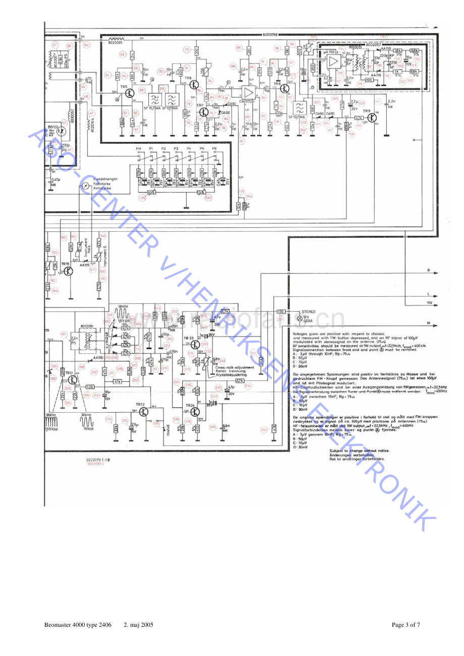 BO-Beomaster4000_type2406-sm维修电路原理图.pdf_第3页