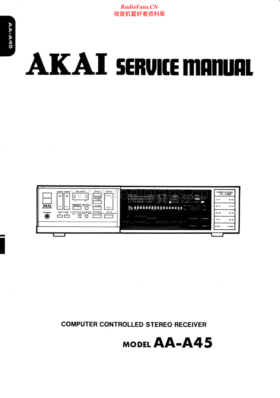 Akai-AAA45-rec-sm维修电路原理图.pdf_第1页