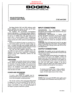 Bogen-C20C-pa-sm维修电路原理图.pdf