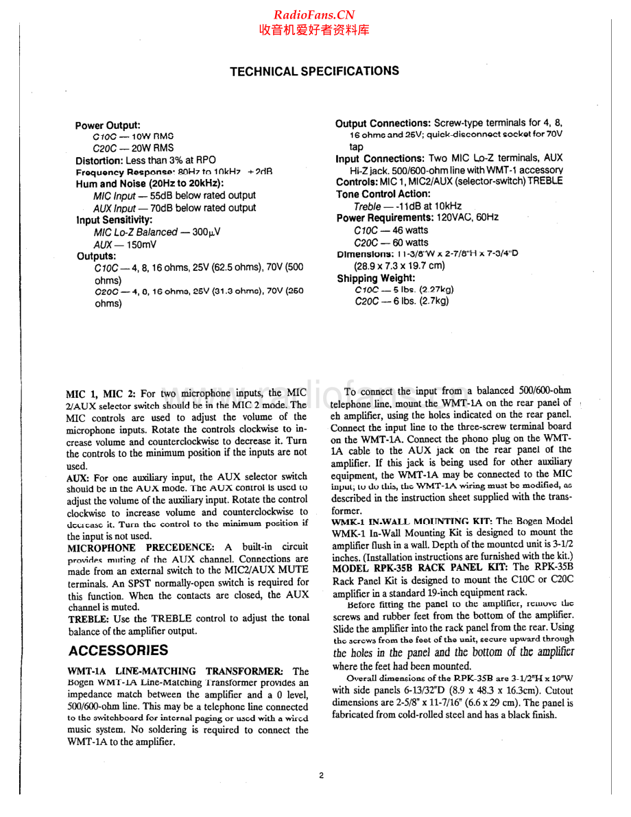 Bogen-C20C-pa-sm维修电路原理图.pdf_第2页